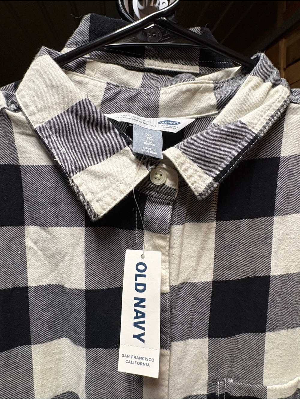 XL old navy flannel